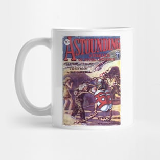 Vintage Retro Sci Fi Alien Bug Comic Book Cover Mug